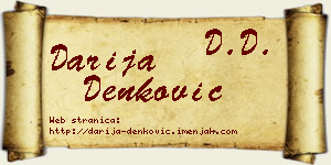 Darija Denković vizit kartica